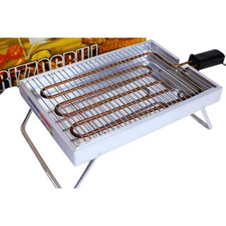 Churrasqueira Elétrica Portátil Sem Fumaça em Alumínio Dobrável Rizzogrill 127/220V em Oferta na Shopee