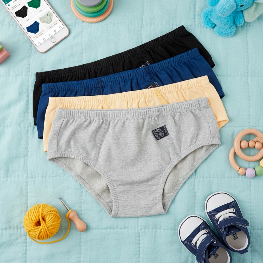 Kit 10 Cuecas Infantil Algodão Sortidas Confortáveis Menino Roupa Íntima Diário