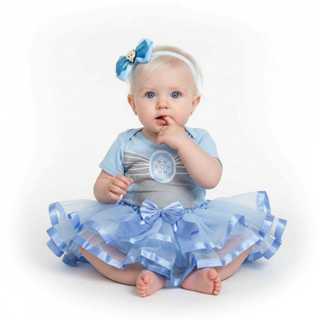 Body Bebê - Elza Frozen  + Tutu + Laço - Temático - Princesa em Oferta na Shopee