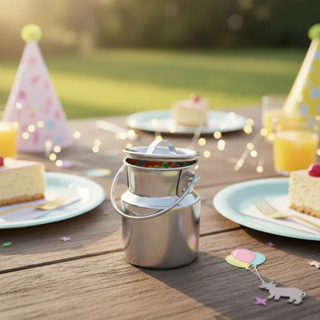 Kit C/1 Mini Leiteira Latão De Leite 400ml Lembrancinha festa aniversário festa fazenda fazendinha em Oferta na Shopee