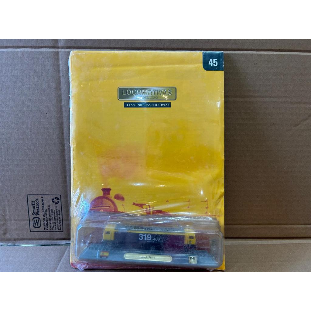 Miniatura Trem 1:160 Renfr 519.4 nº45 Locomotivas do Mundo Fascínio das Ferrovias