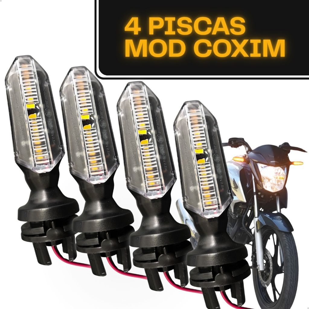 Kit 4 Pisca Led Seta Coxim Cb Twister 250 2019 Cg Titan 150 125 160 Fan Cargo 2016 a 2025 em Oferta na Shopee