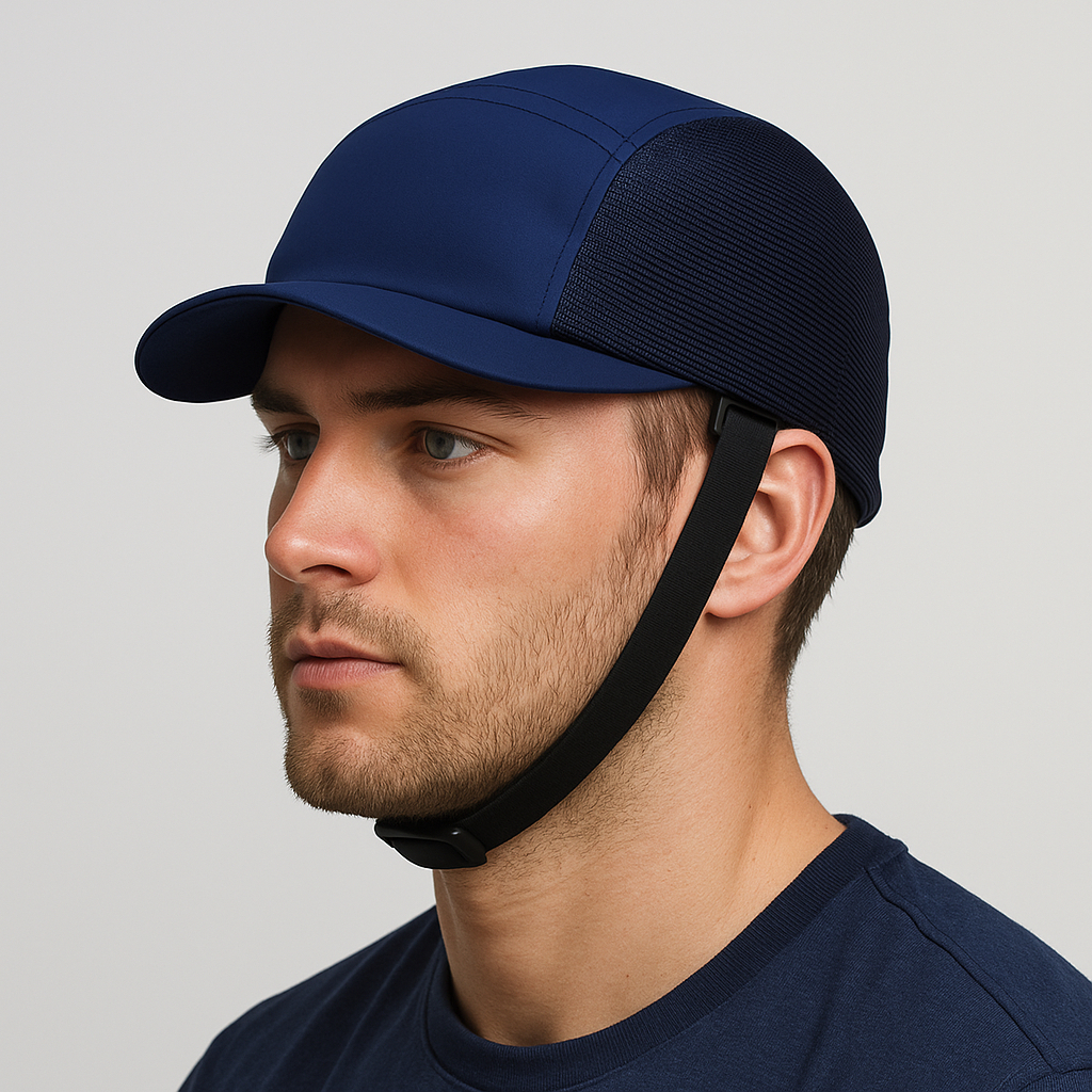 Kit 15 Bonés De Proteção Com Casquete Cap Machine Gold Azul Com C.A