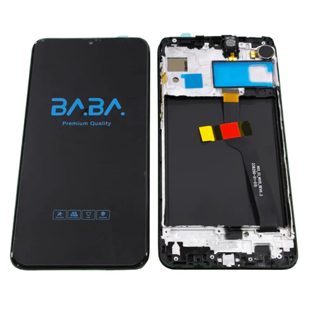 Frontal Tela Display Touch Galaxy A10 A105 PREMIUM Vivid Color C/ Aro, Flex Volume, Home e Motor VibraCall Envio Já