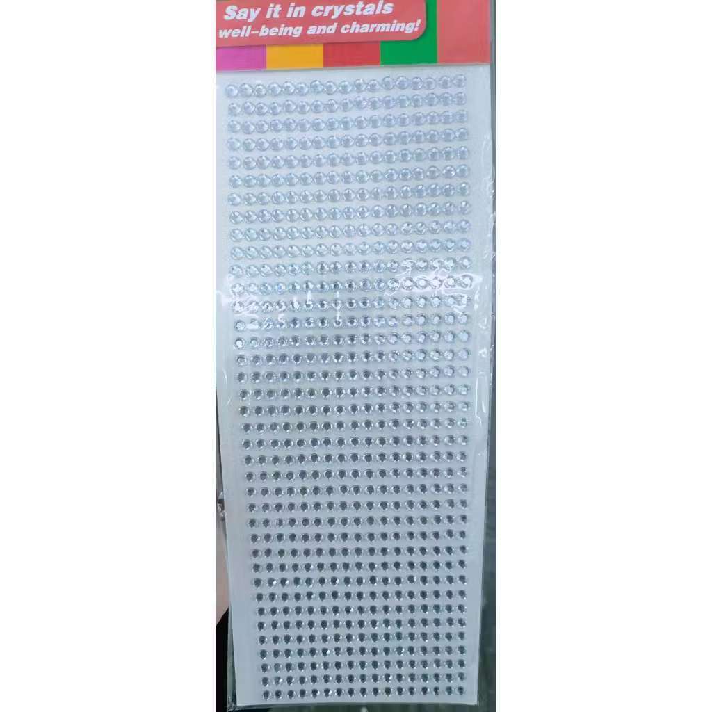 2 Cartela de Strass Auto Adesivo Para Artesanato Vários Tamanhos