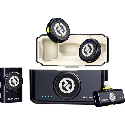 Microfone Hollyland Lark M2 Mini Combo Preto em Oferta na Shopee