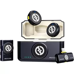 Microfone Hollyland Lark M2 Mini Combo Preto