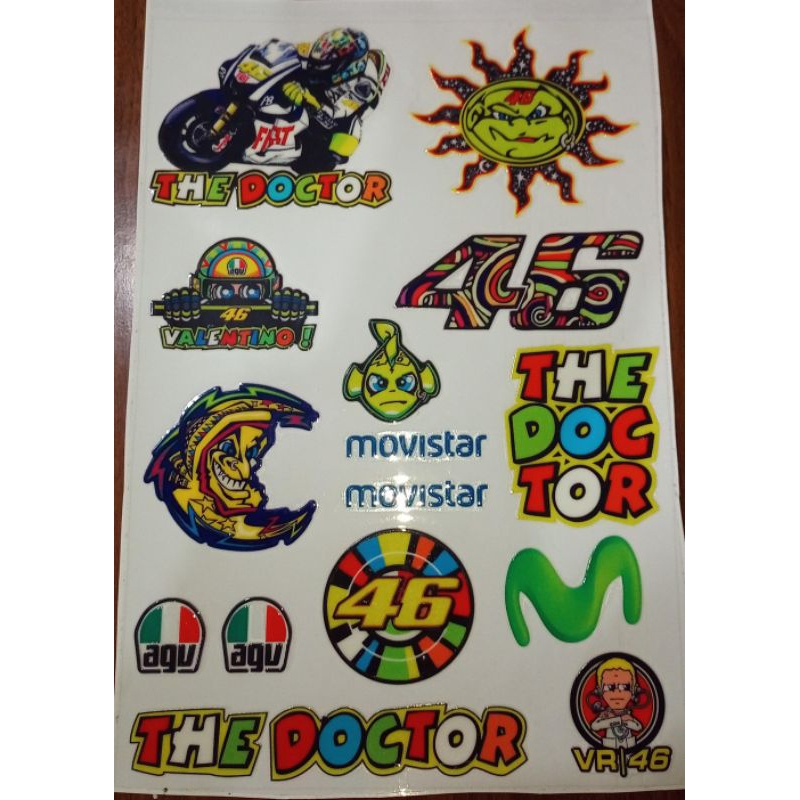 Adesivo resinado doctor 46 VR Valentino Rossi