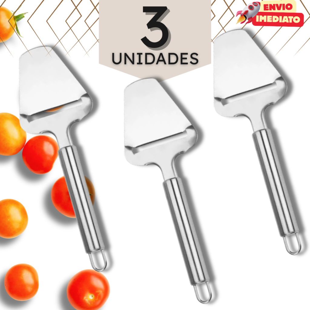 Kit Plaina de Queijo em Inox 23,5 cm - Cortador de Queijo
