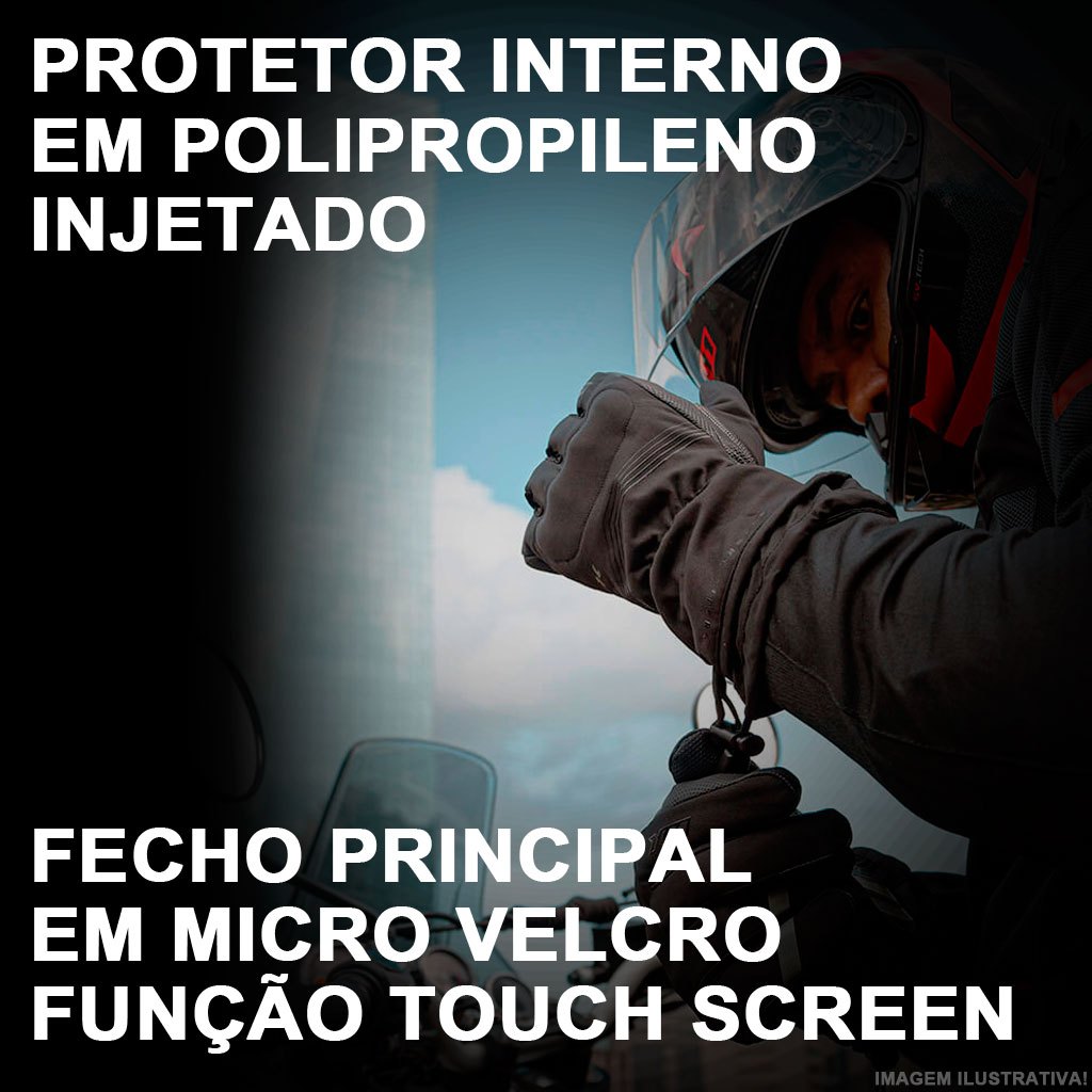 Detalhes do Luva X11 Dry Tech 100% Impermeável Conforto e Flexibilidade Preta