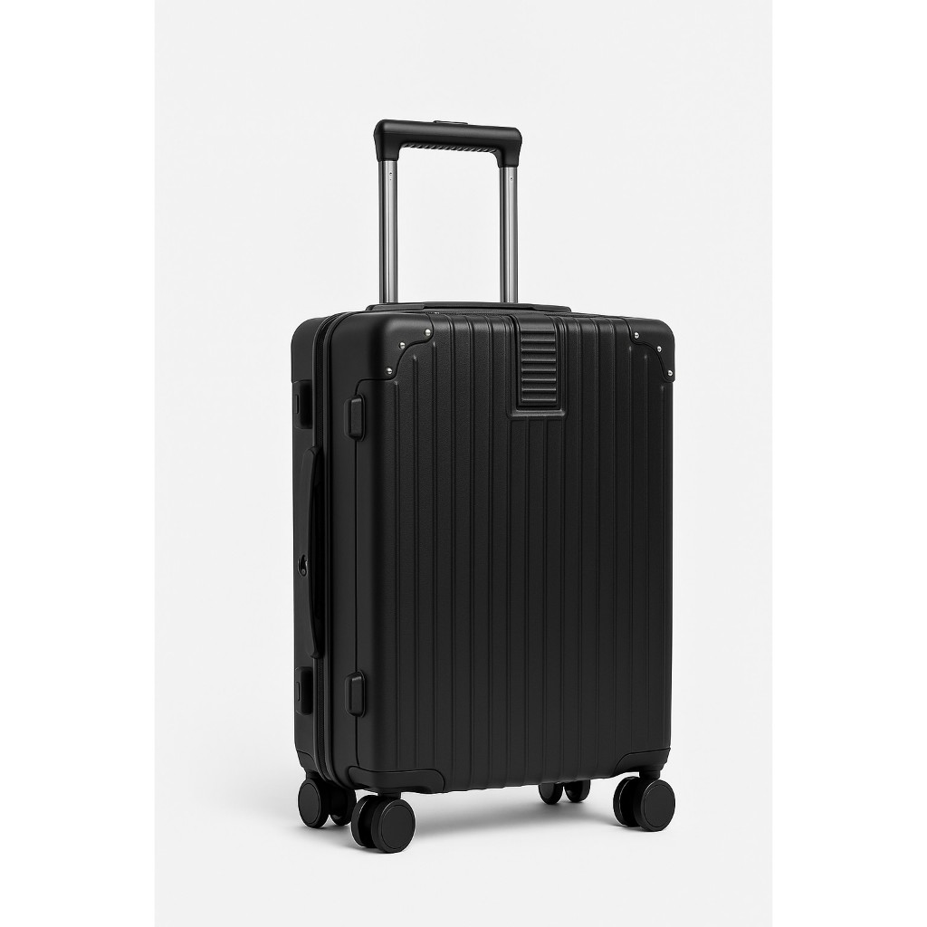 Mala de Viagem ABS Bordo com Blogueirinha Rodinhas 360° Resistente Preto em Oferta na Shopee