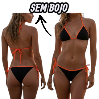 Biquíni Feminino Bicolor de FIta Sem Bojo Marquinha/Bronze Artificial Modinha em Oferta na Shopee