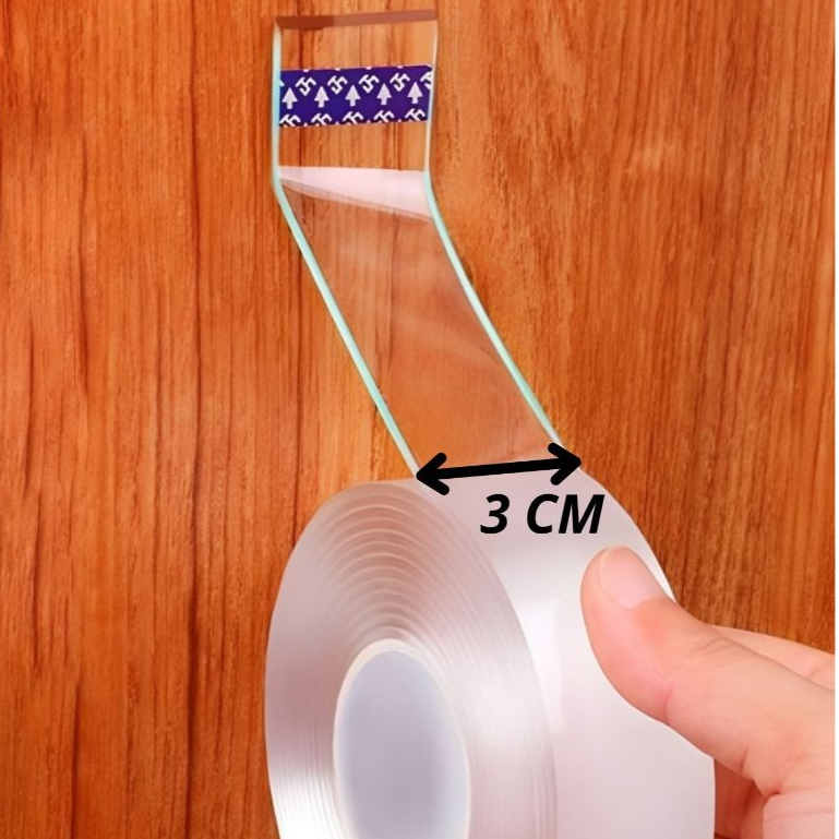 Fita Dupla Face Mágica Extra Forte Transparente Nano Gel Silicone Adesiva Cola na Parede Móvel Porta em Oferta na Shopee