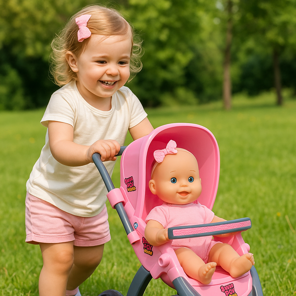 Carrinho Bebê Conforto Boneca Reborn 3 Rodas Brinquedo Passeio Infantil Super Toys em Oferta na Shopee