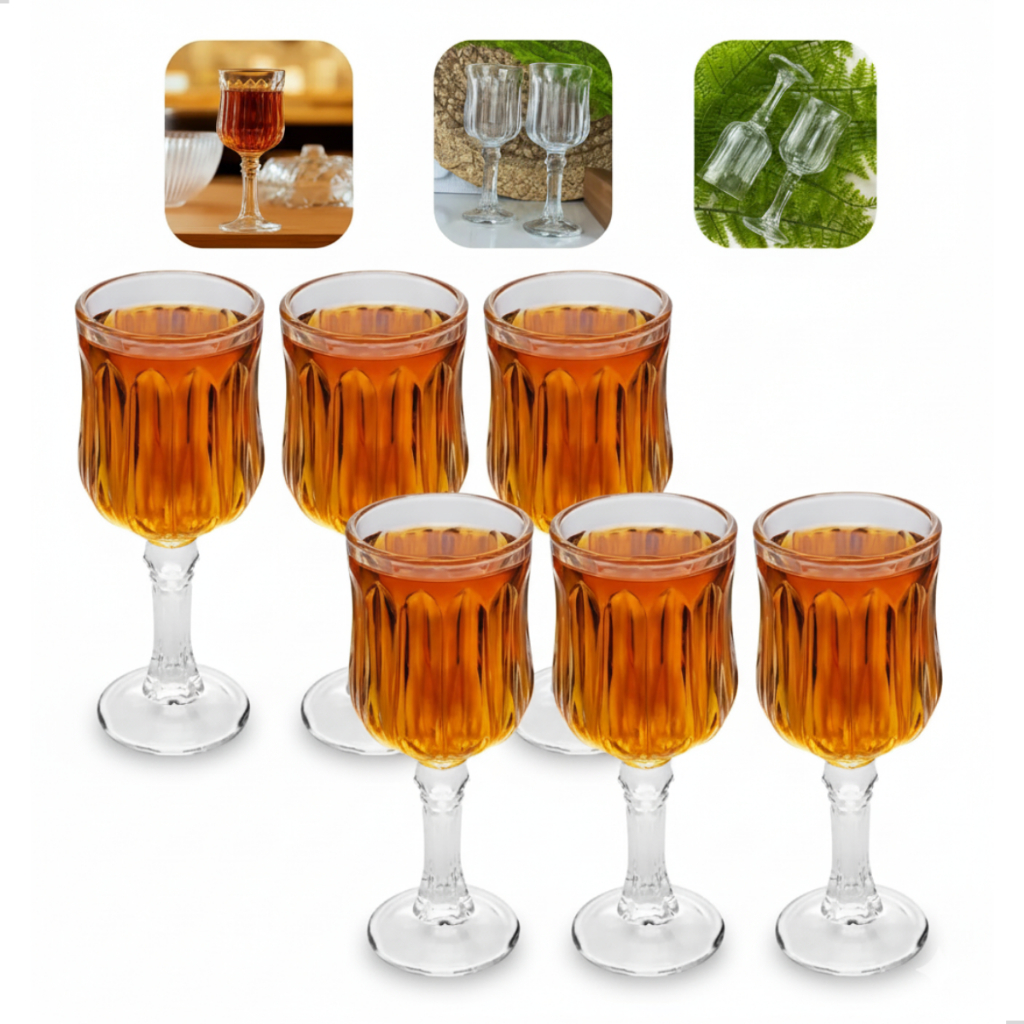 Kit 6 Copos De Vidro Drink Shot Dose Tequila Cachaça De Caveira 50ml P/ Drinks