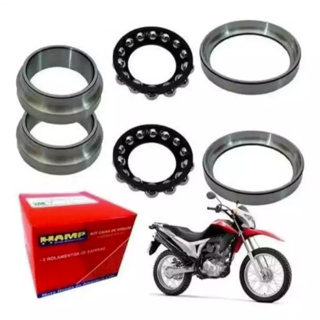 Caixa Direção Rolamentada HAMP Honda Bros 125 150 160 XRE 190 XR Tornado CRF230 Falcon em Oferta na Shopee