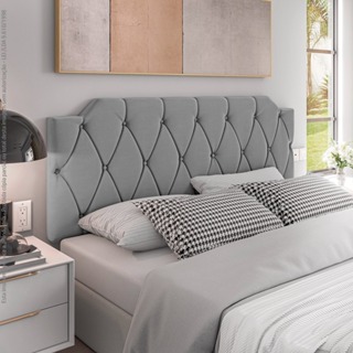 Cabeceira Painel Para Cama Box Queen 160cm Estofada Suspensa Kelly Várias Cores em Oferta na Shopee