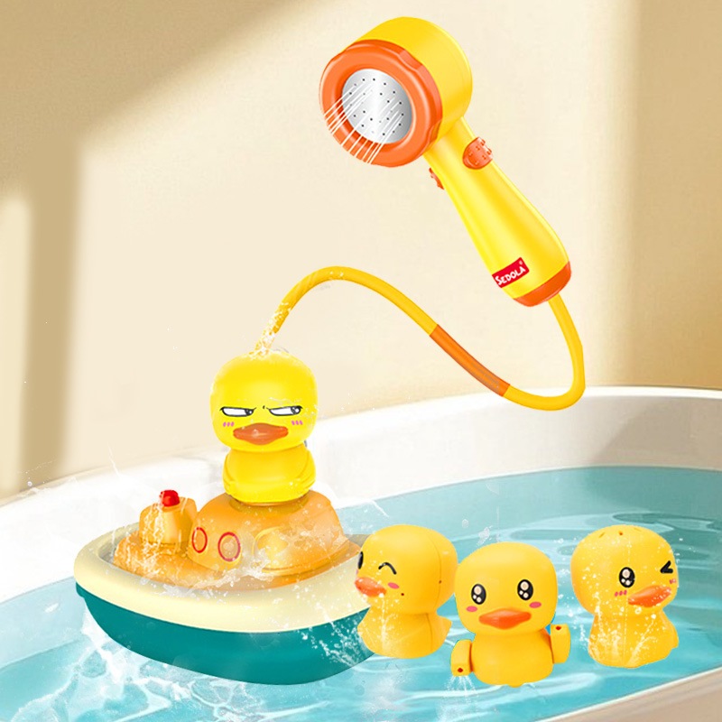 Brinquedo De Banho Elétrico Pato Amarelo Bebê Ducha Rotativa  Água Infantil  Presente Chá de Bebê em Oferta na Shopee