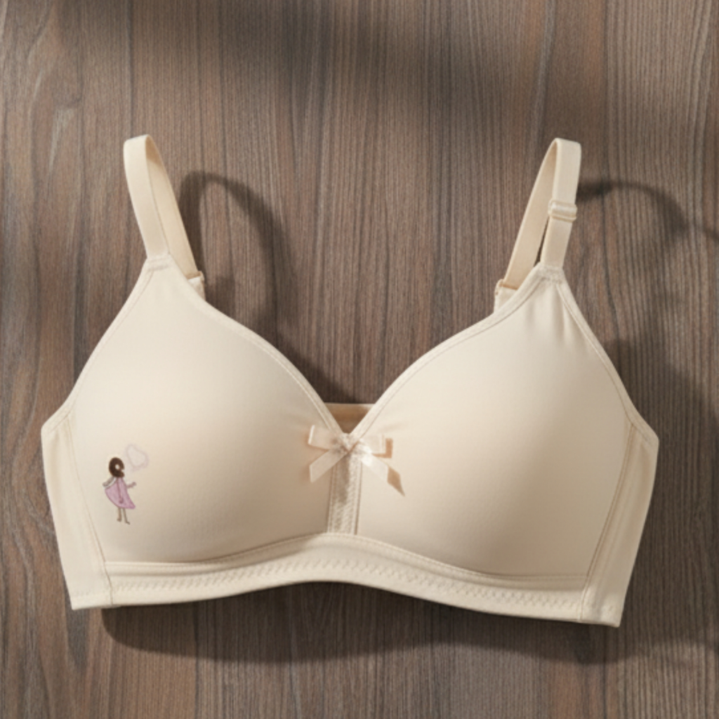 Kit 1 a 3 Sutiã Infanto Juvenil Feminino Premium Respirável, Sem Costura Toque Suave Sutian Soutien