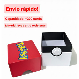 Estojo Organizador Cartas Pokémon | Deck Box Pokémon | Caixa Cards Pokémon