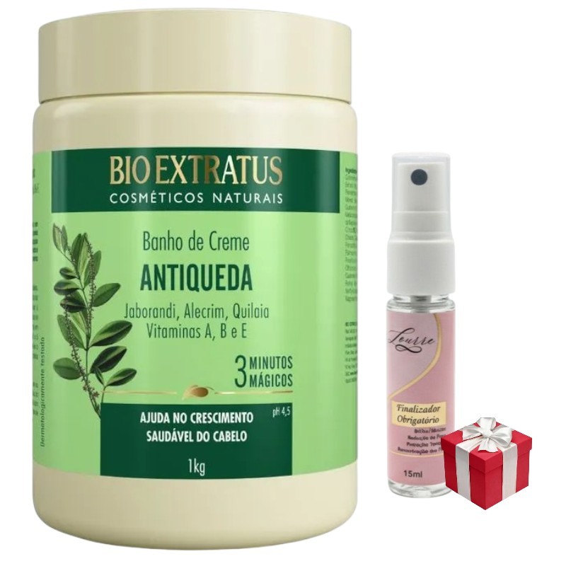 Banho de Creme Jaborandi Antiqueda 1Kg Bio Extratus em Oferta na Shopee