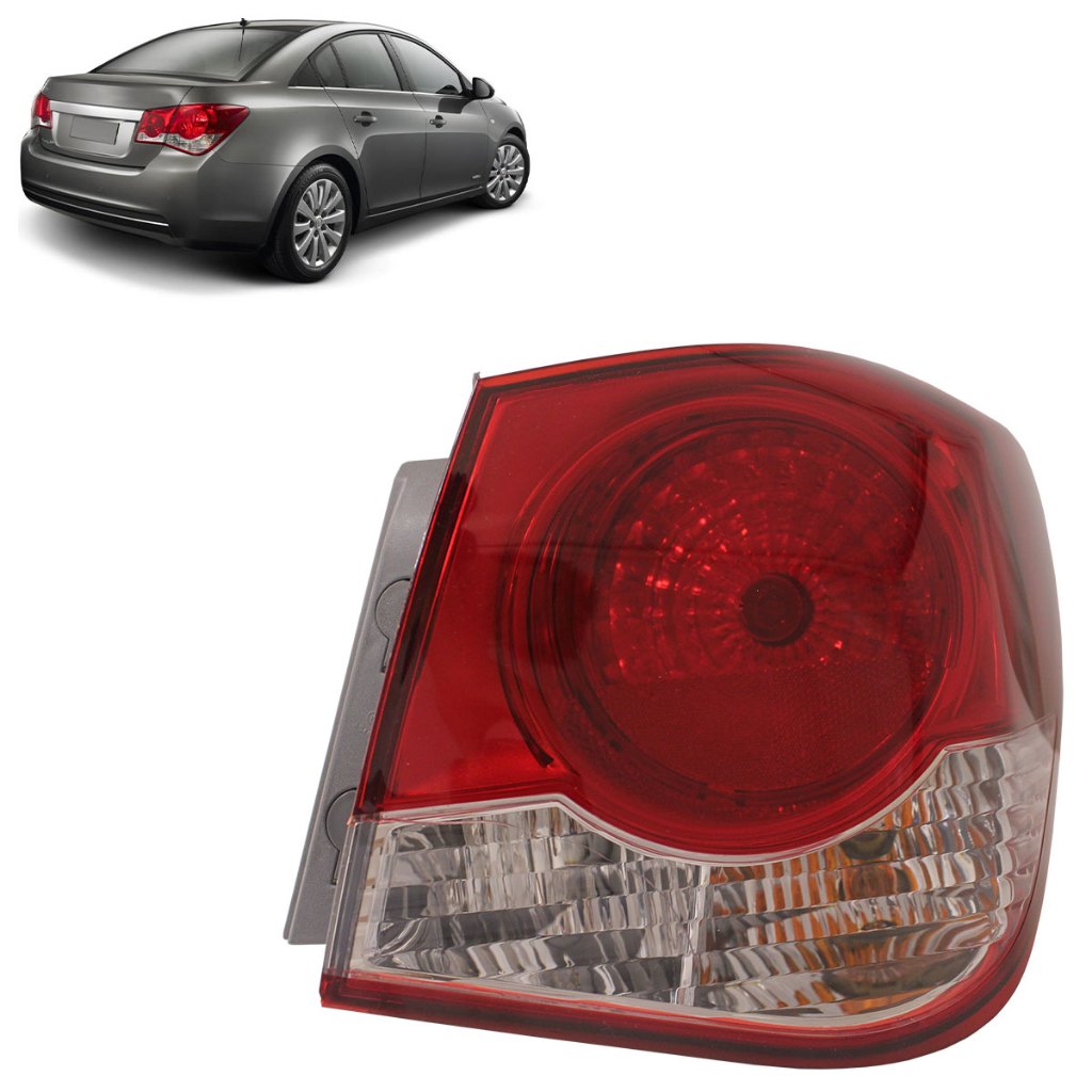 Lanterna Traseira Cruze 2011 2012 2013 2014 2015 2016 Bicolor Carcaça Cinza em Oferta na Shopee