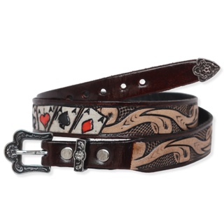 Banda Para Chapéu Country Rebaixo Bandinha Carta Baralho Couro em Oferta na Shopee