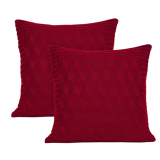 Kit 2 Capas de Almofadas Tricot Decorativa Sofá Cama Efeito 3D em Oferta na Shopee