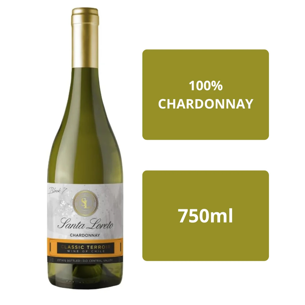 Vinho Tinto Branco Chileno Santa Loreto Verietal Chardonnay 750ML em Oferta na Shopee