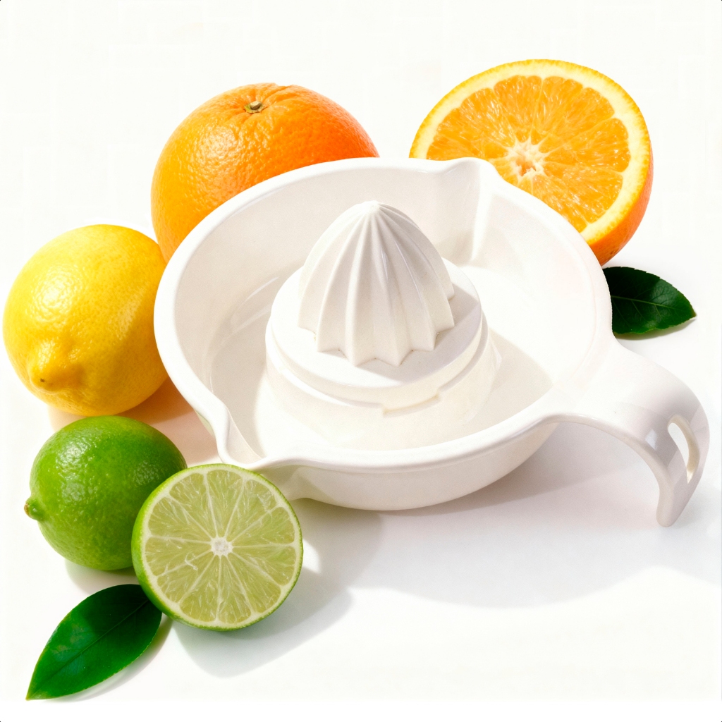 Espremedor Manual De Frutas Laranja Limão Suco Natural Culinaria Cozinha Plastico