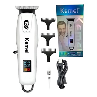 Máquina de Acabamento e Barbeador Kemei KM- PG232 Corte de Cabelo 5W Bivolt 1200 MAH em Oferta na Shopee