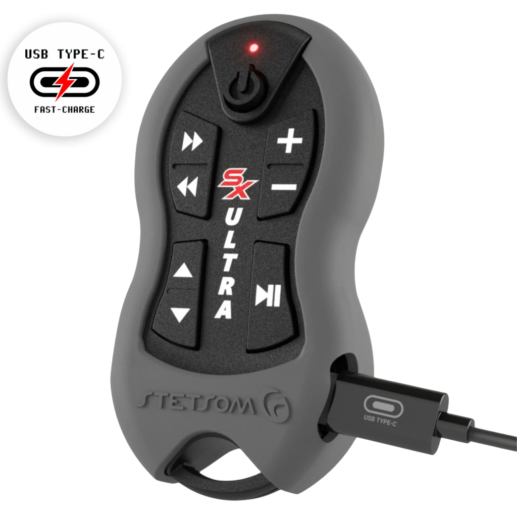 Controle Longa Distância Recarregável Stetsom Alcance Control SX2 Ultra 8 Funções 500 Metro Grafite