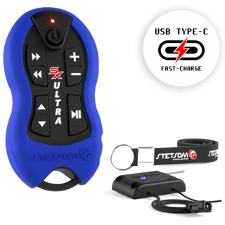Controle Longa Distância Recarregável Stetsom Alcance Control SX2 Ultra 8 Funções 500 Metros Azul em Oferta na Shopee