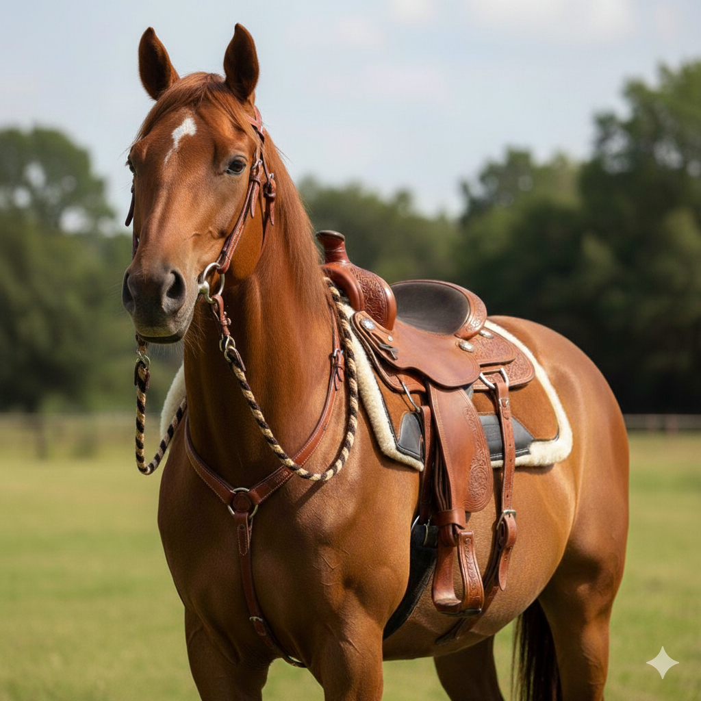 Rédea resistente de crina cavalo para montaria