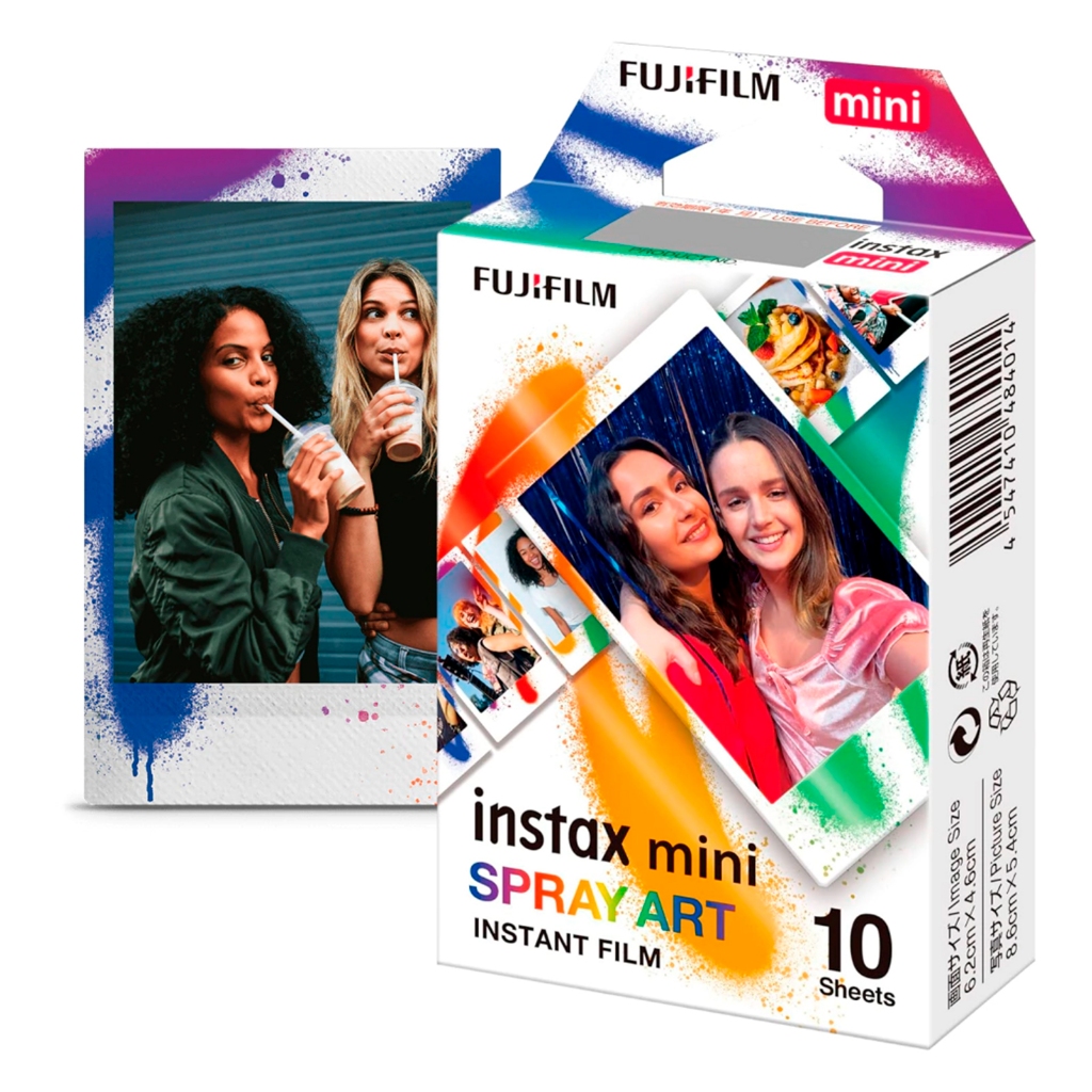 Filme Fotográfico Fujifilm Spray Art Colorido Para Instax Mini - 10 Fotos