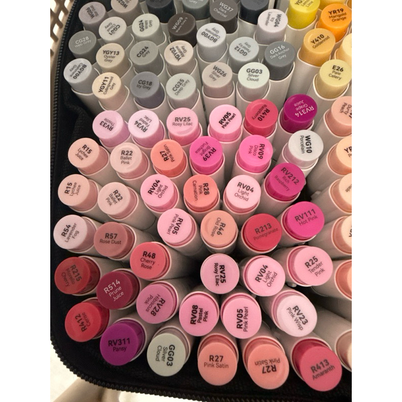 Marcador Tons Rosas Ohuhu Unitário Honolulu Código Novo em Oferta na Shopee