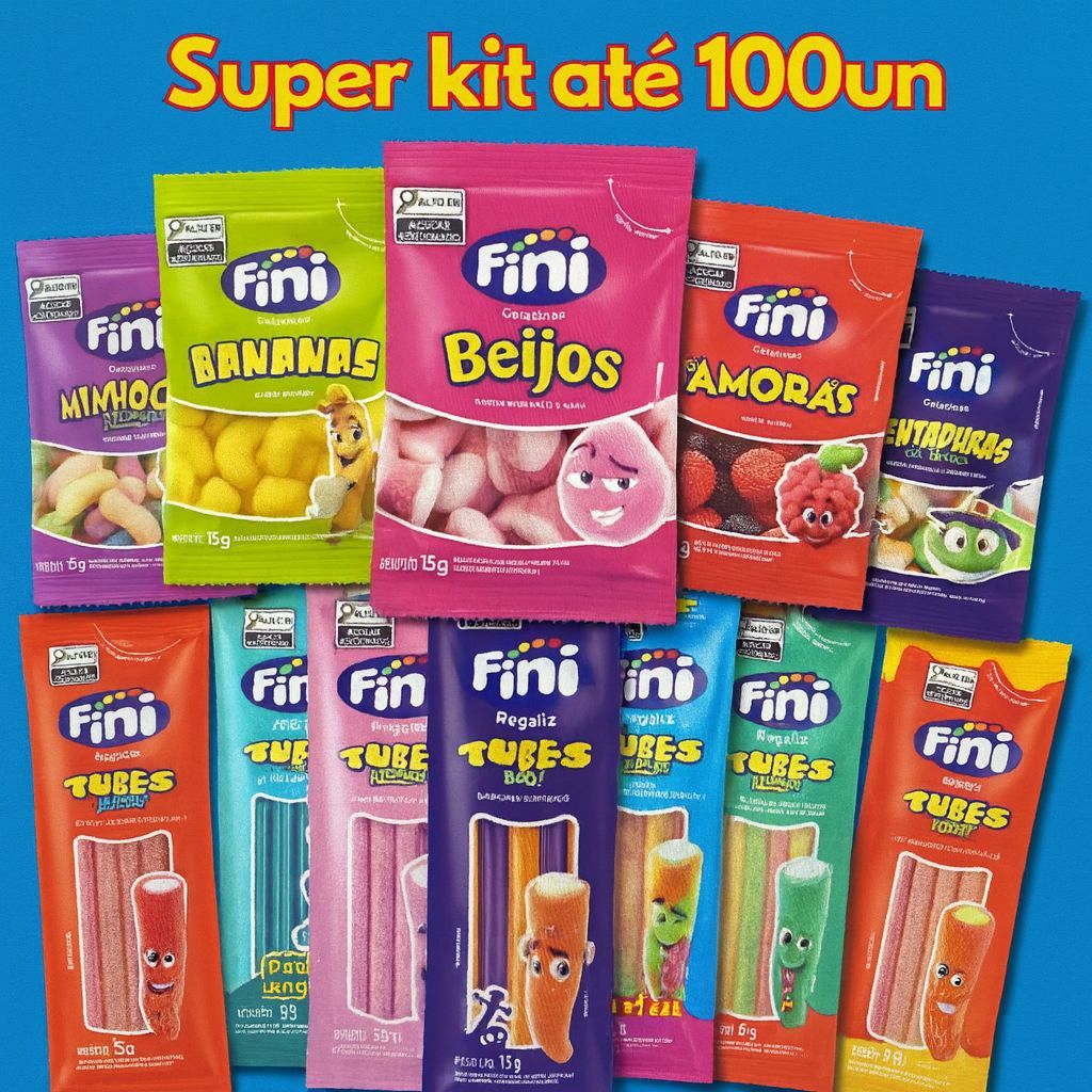 Pacotes de Bala Fini 15g Sabores Variados e Sortidos- Envio Imediato em Oferta na Shopee