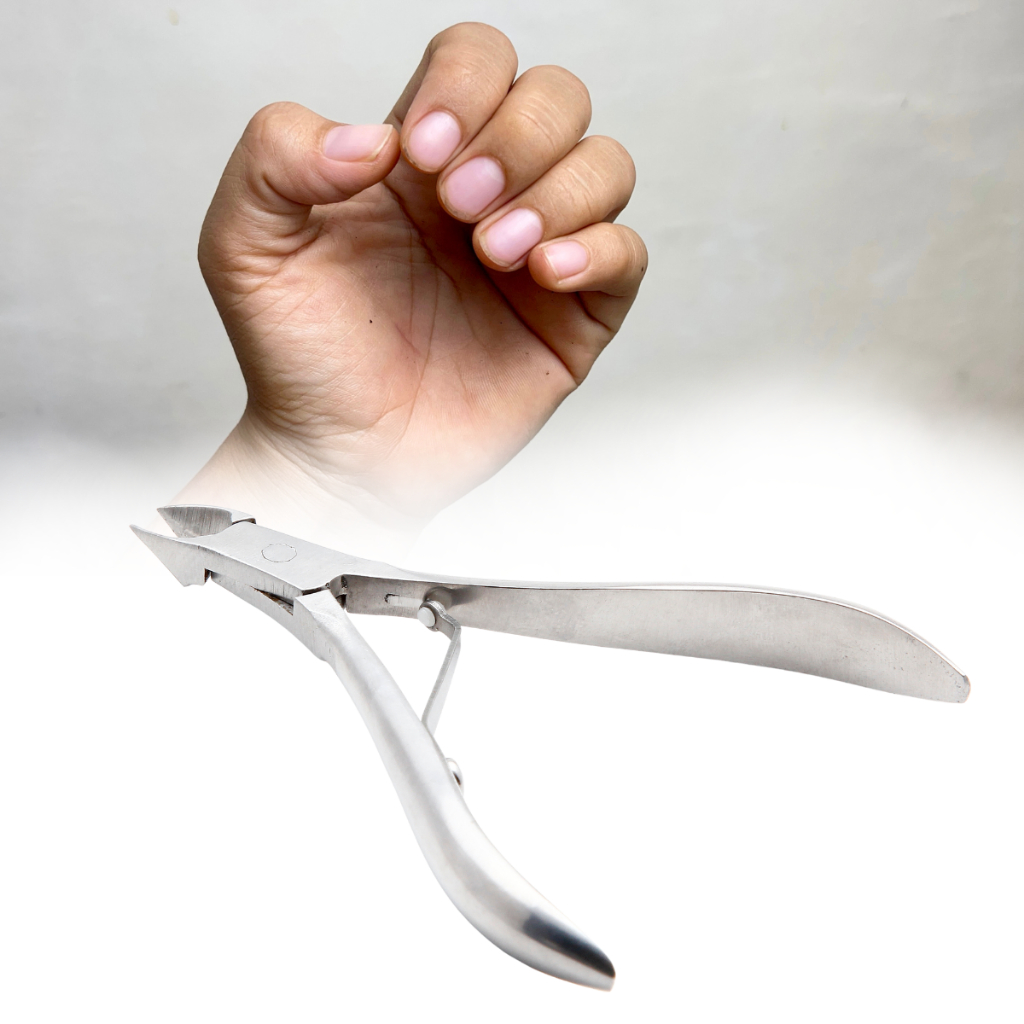 Alicate De Unha Com Case Protetora Poteira Cortador De Unha Cuticula Manicure Pedicure Prata Cromado