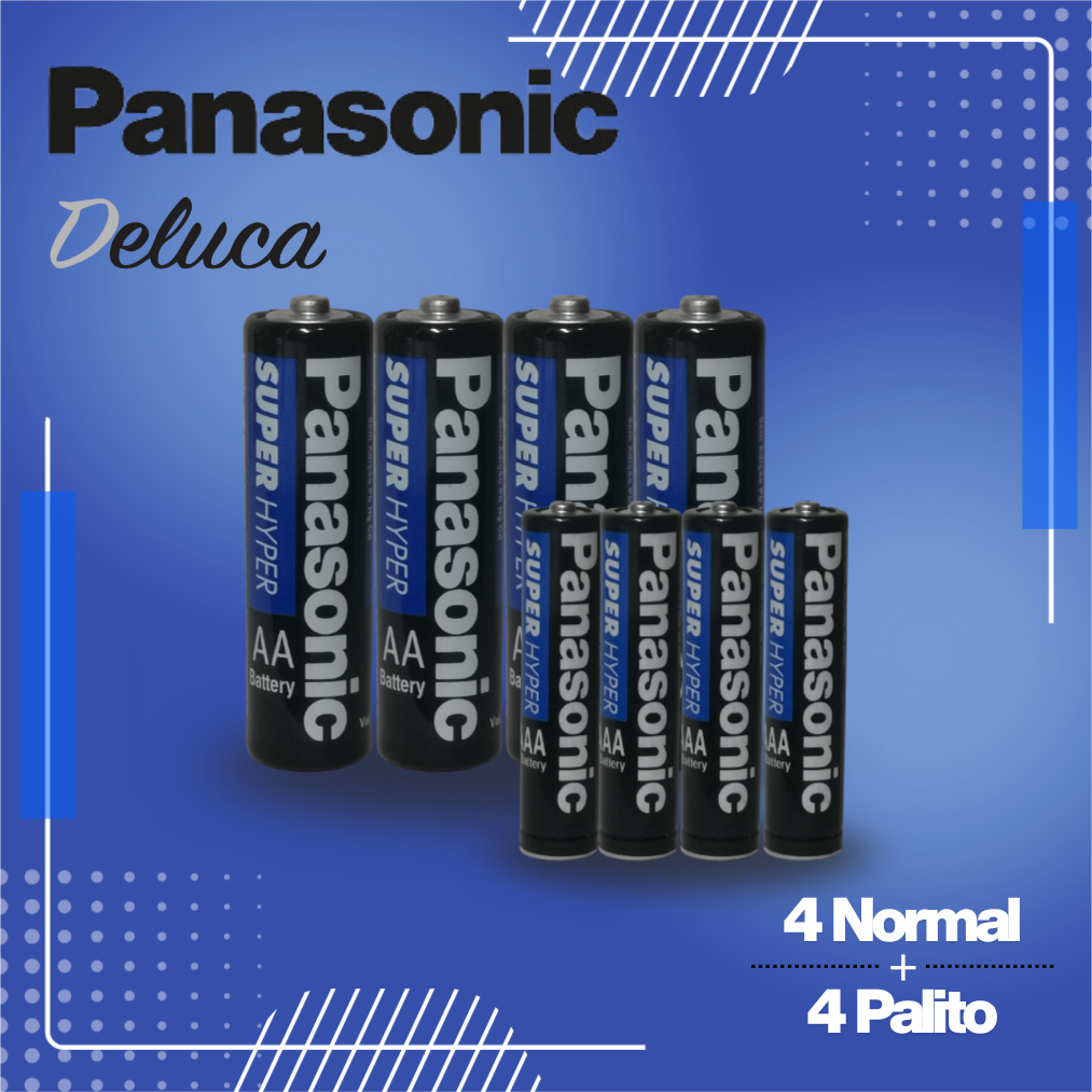 Panasonic Palito 4AAA+ Normal 4AA Escolha a sua quantidade