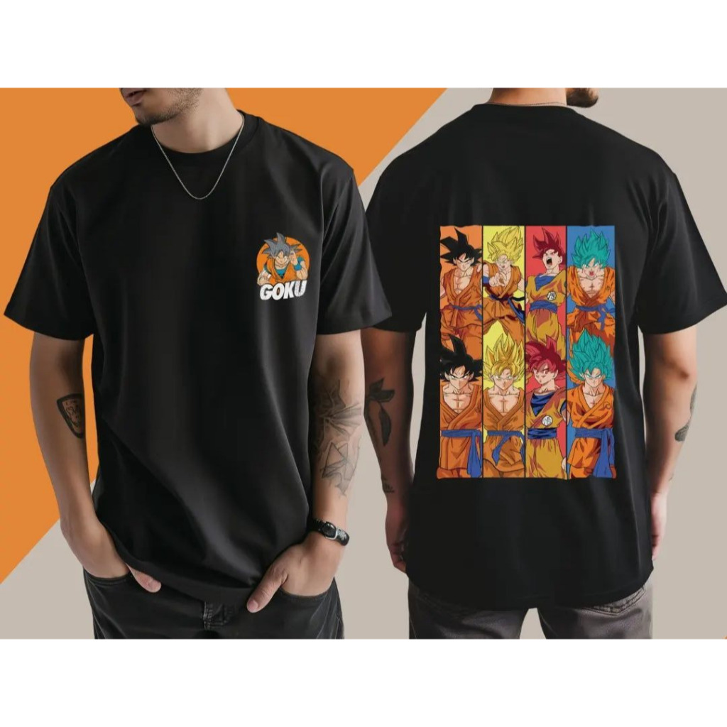 Camiseta personalizada Dragon Ball Z camisa casual confortável blusa estilosa moda masculina, infantil e feminino