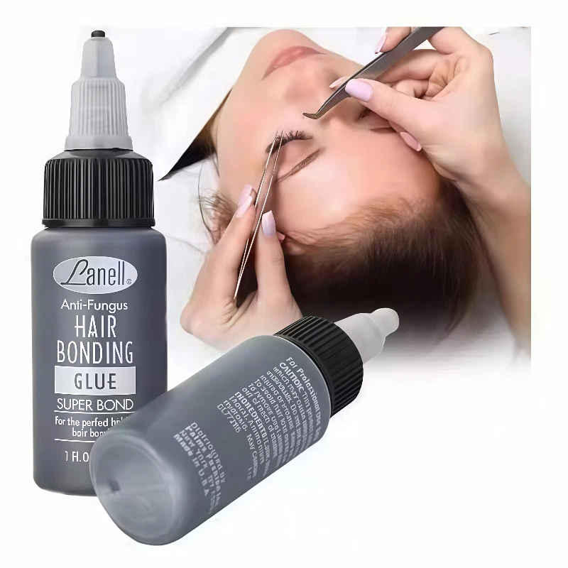 Cola Lanell 30ml/Cola Para Cabelo e Cílios Com Ação Anti/Funguse Super Fixação