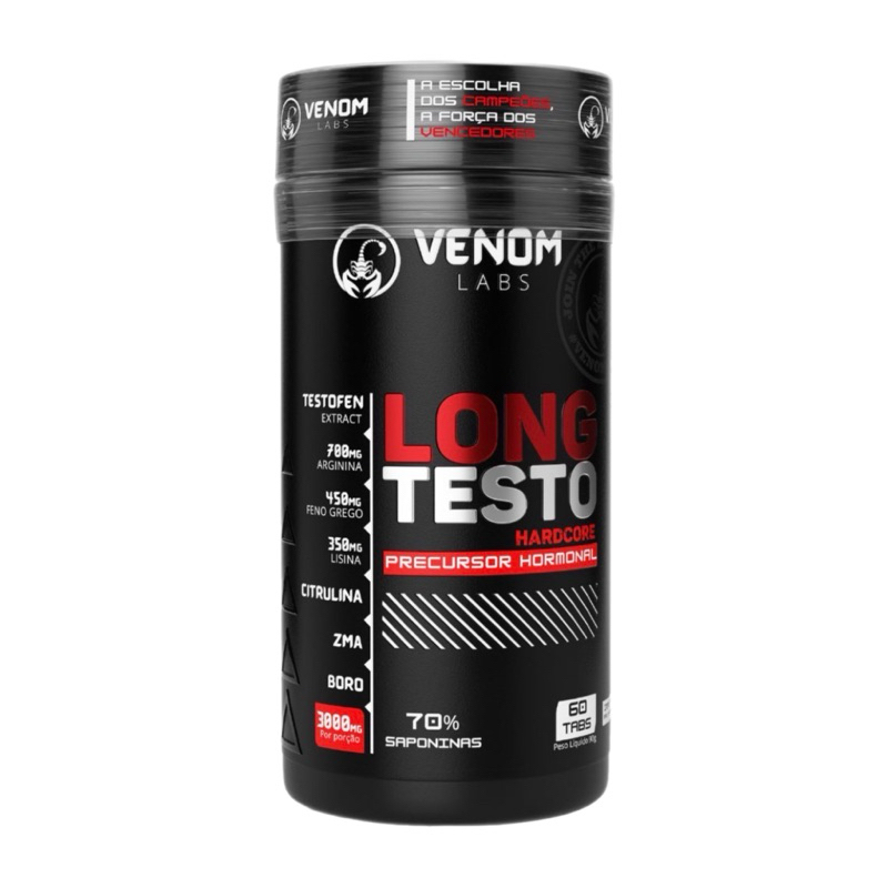LONG TESTO® | Suplemento Testo Pré Treino Performance + Força