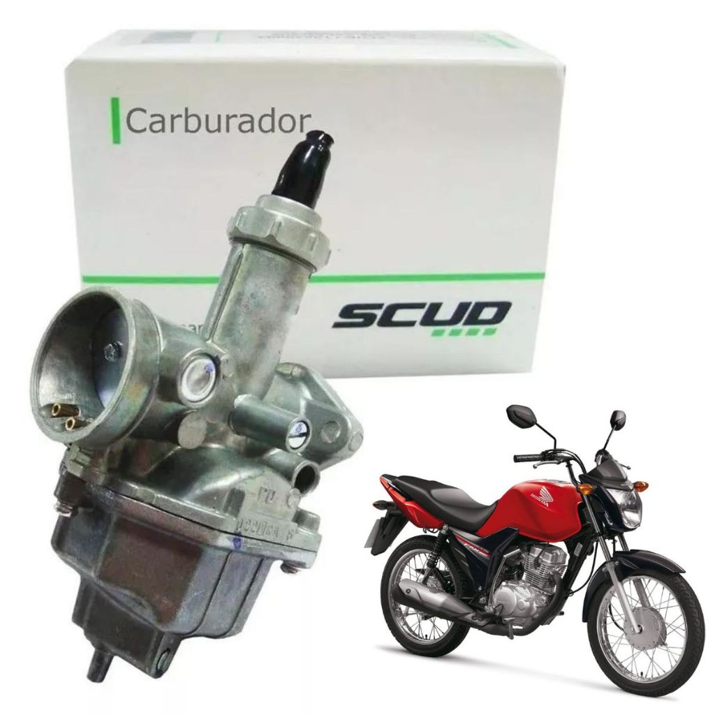 Carburador Completo Para Honda Cg 125 Fan 2009 Até 2016 Moto Honda Scud