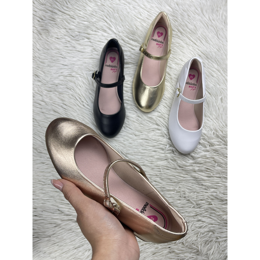 Sapatilha Boneca de Salto Molekinha 2528.101