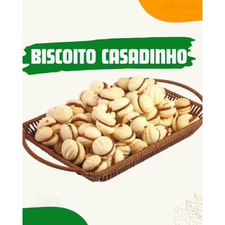Biscoito Casadinho de Nata Recheada com Goiabada - Caixa com 2 kg - Petit Four