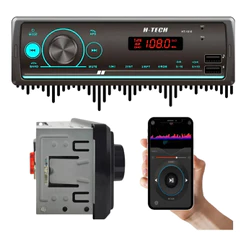 Rádio Automotivo Bluetooth Som Mp3 Player 1 Din Usb Sd Fm Auxiliar Seleção Por Pasta