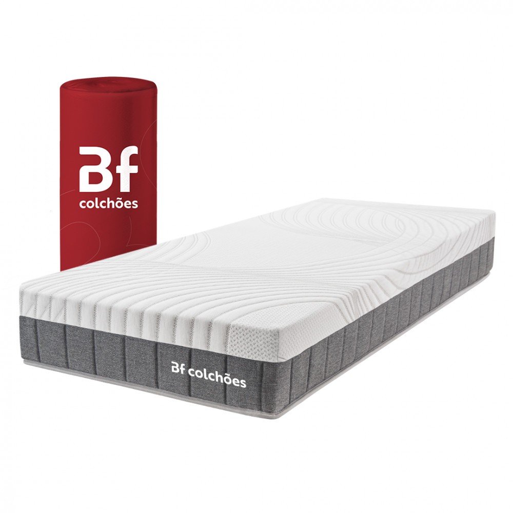 Colchão Solteirão de Molas Ensacadas Sport Pro Regenerativo 97x203cm BF Colchões em Oferta na Shopee