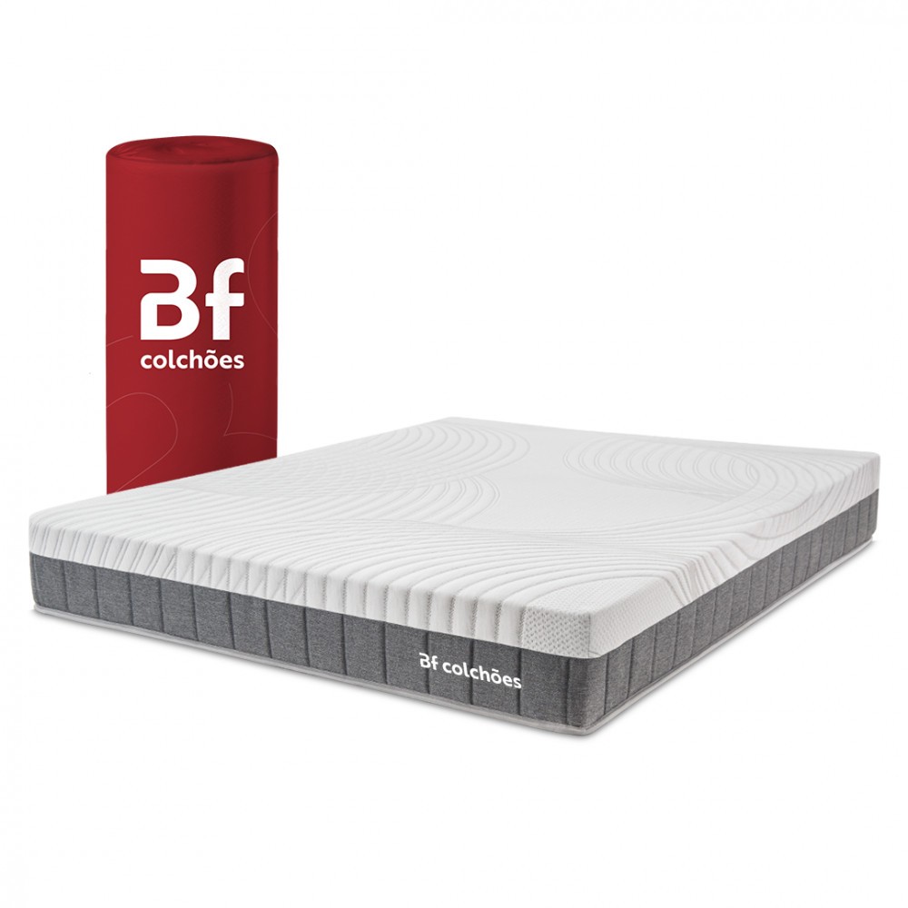 Colchão King de Molas Ensacadas Sport Pro Regenerativo 193x203cm BF Colchões em Oferta na Shopee