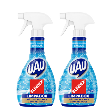 Kit 2un Detergente Limpa Box UAU Spray 450ml