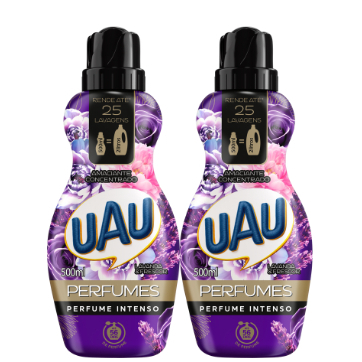 Kit 2un Amaciante Concentrado Uau Perfumes Lavanda E Frescor 500ml em Oferta na Shopee